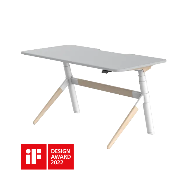 Angled leg design standing desk frame for home Karma Essence